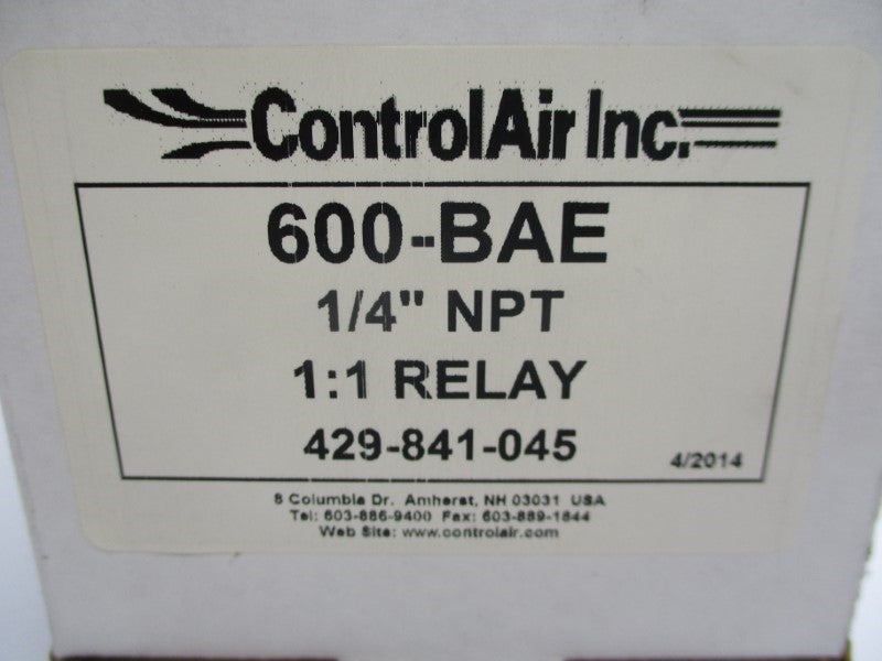 CONTROLAIR  600-BAE 250PSI 1/4" NSMP