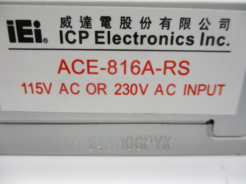 ICP ELECTRONICS ACE-816A-RS 115/230VAC 5/3A UNMP