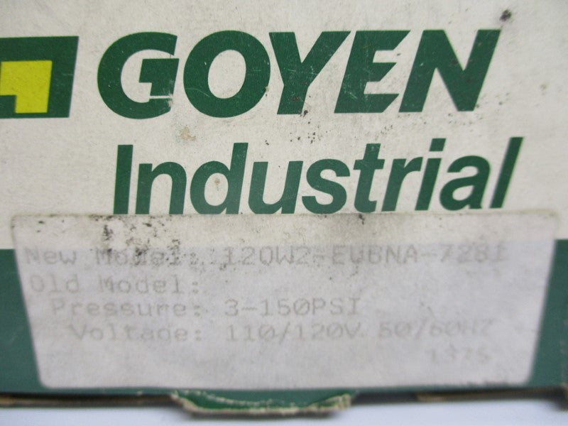 GOYEN 12QW2-EUBNA-7281 120V 3-150PSI 3/4" NSMP