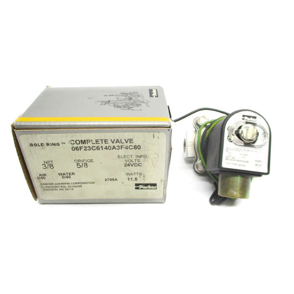 PARKER 06F23C6140A3F4C80 24VDC 40PSI 3/8" NSMP