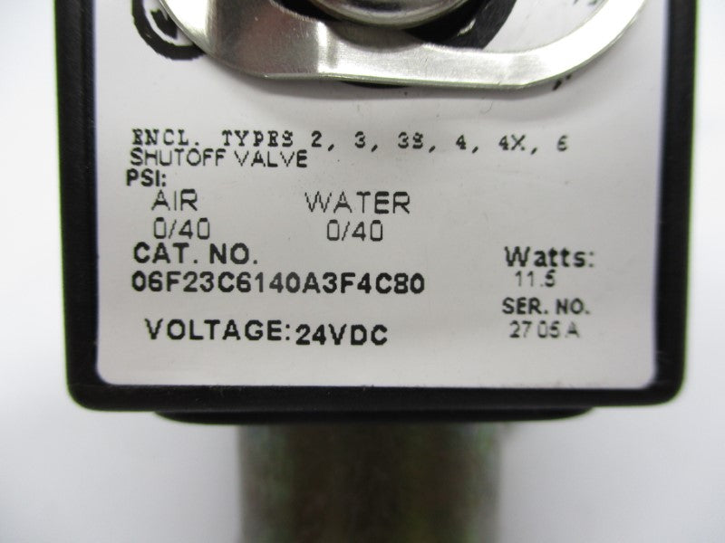 PARKER 06F23C6140A3F4C80 24VDC 40PSI 3/8" NSMP