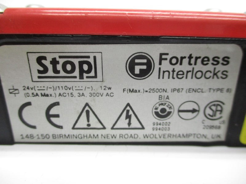 FORTRESS INTERLOCKS STOP 300VAC 3A UNMP