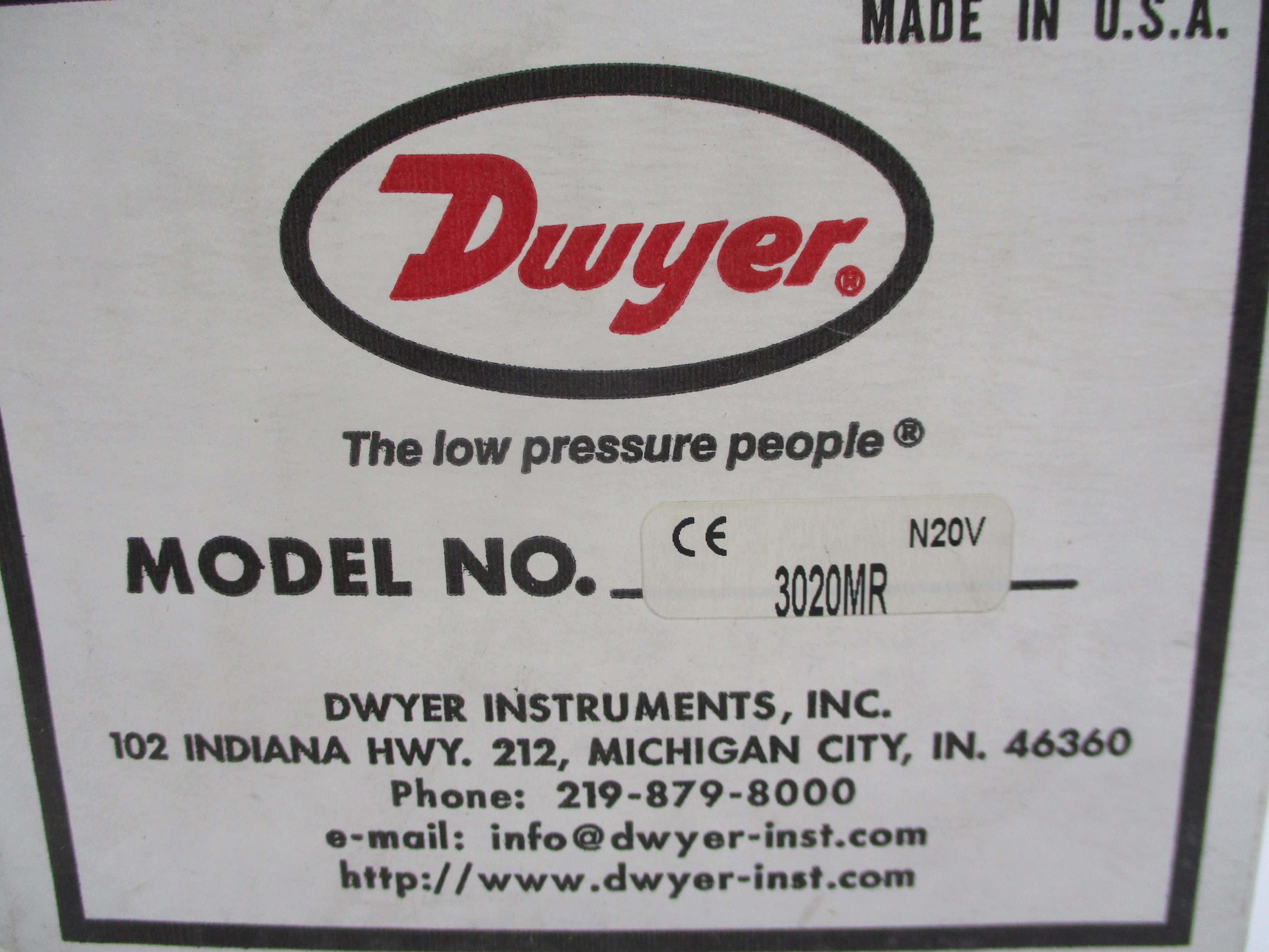 DWYER 3020MR NSFS