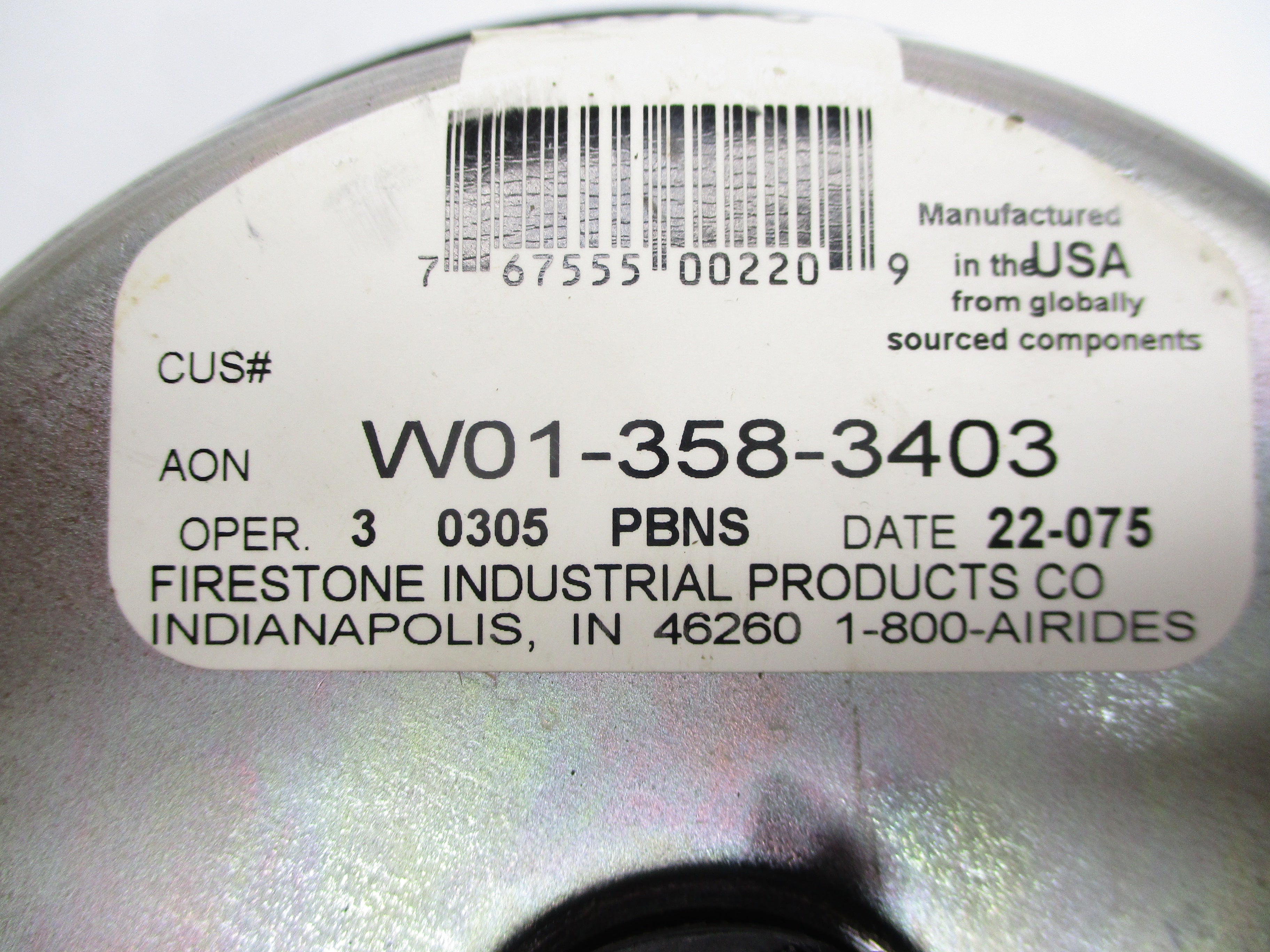 FIRESTONE INDUSTRIAL W01-358-3403 NSNP