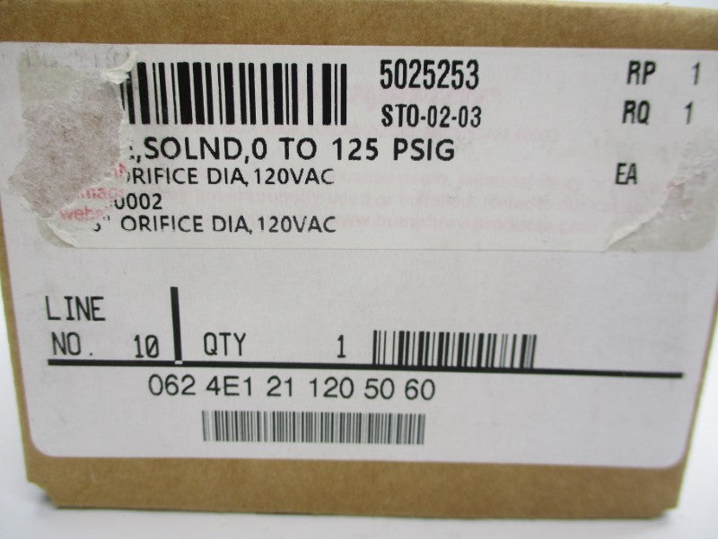 HUMPHREY 0624E1211205060 120V 0-125PSI NSFS