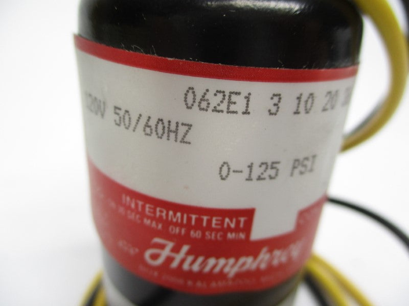 HUMPHREY 062E13102036 120V 0-125PSI UNMP
