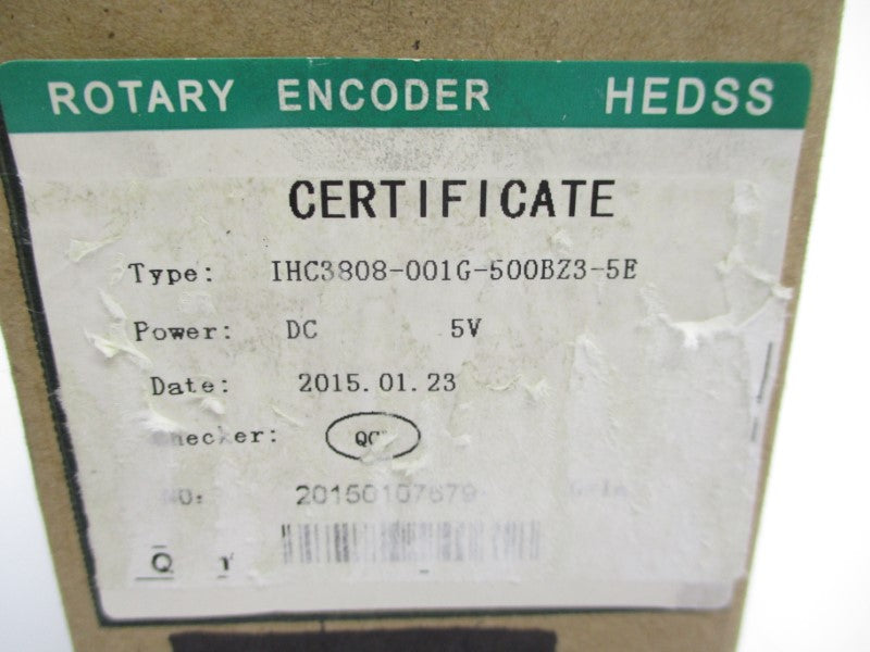 HEDSS IHC3808-001G-500BZ3-5E 5VDC NSMP