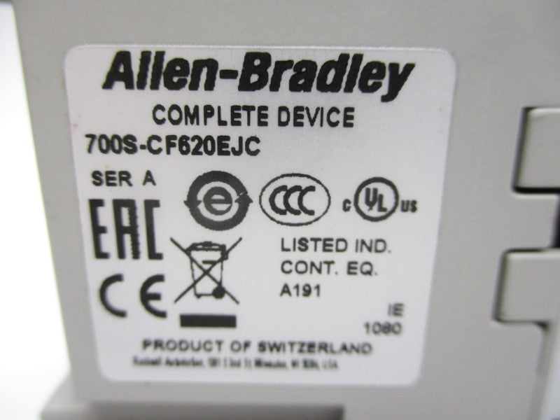 ALLEN BRADLEY 700S-CF620EJC SER. A 600VAC 25A (BR/WH) NSMP