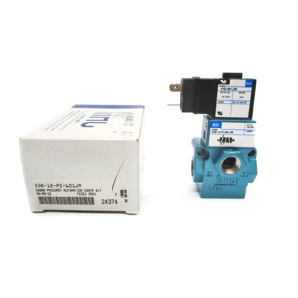 MAC 55B-12-PI-601JM 12VDC 150PSI 5/8" NSMP