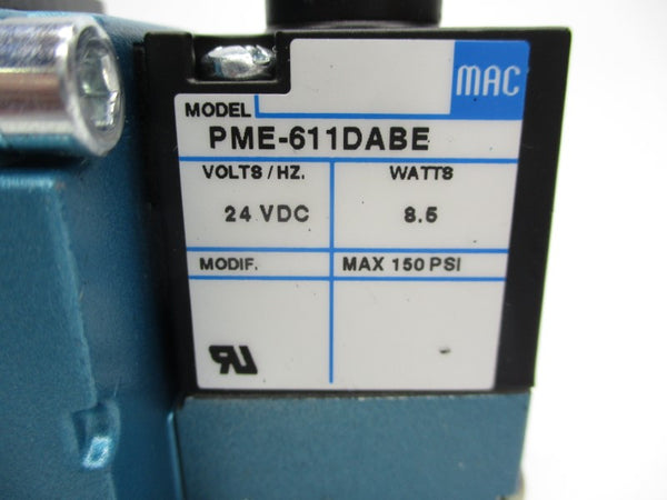 MAC 6521B-000-PM-611DA 24VDC 150PSI NSNP