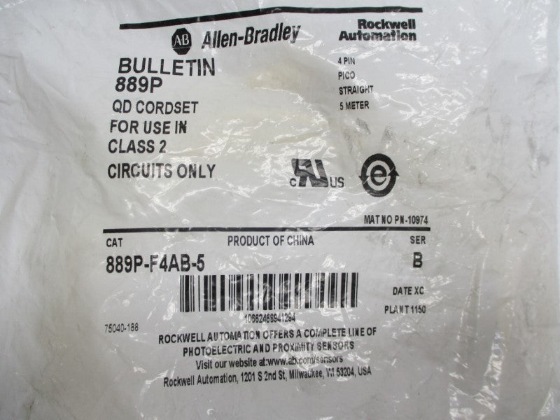 ALLEN BRADLEY 889P-F4AB-5 SER. B NSMP