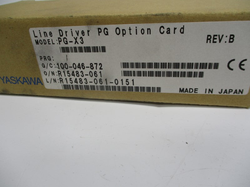 YASKAWA PG-X3 REV: B NSMP