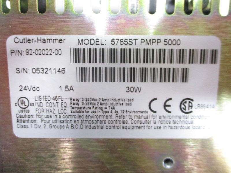 CUTLER HAMMER 5785ST 24VDC 1.5A NSMP