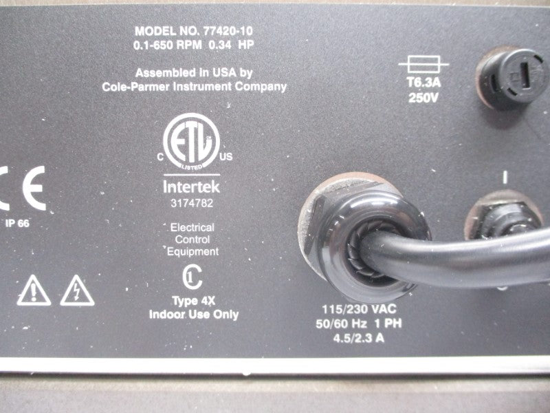 MASTERFLEX 77420-10 115/230VAC 4.5/2.3A NSMP