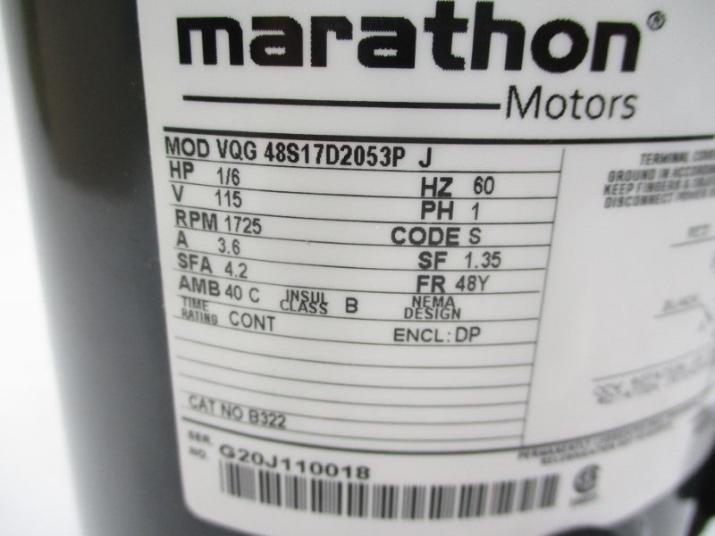 MARATHON VQG48S17D2053PJ B322 115V 3.6A NSMP