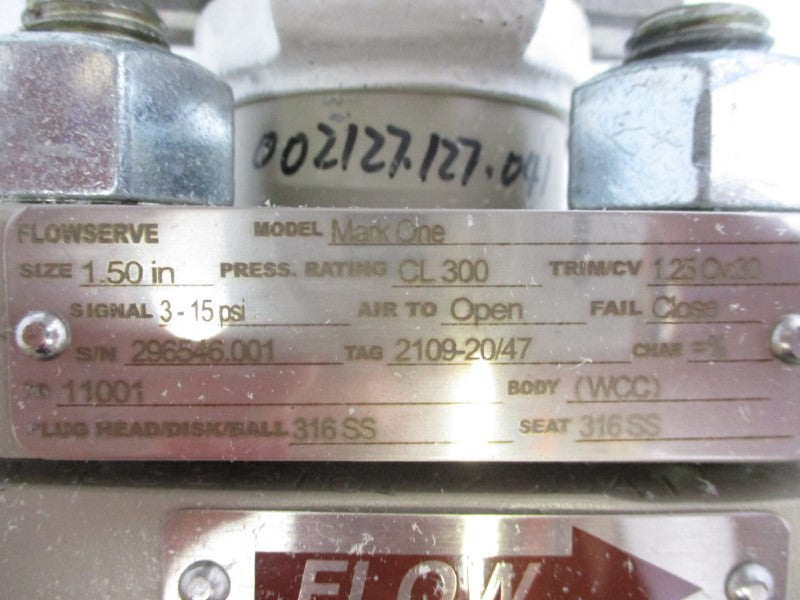 FLOWSERVE MARKONE 3-15PSI 1-1/2" NSMP