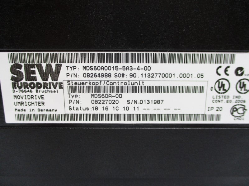 SEW EURODRIVE MDS60A0015-5A3-4-00 NSMP