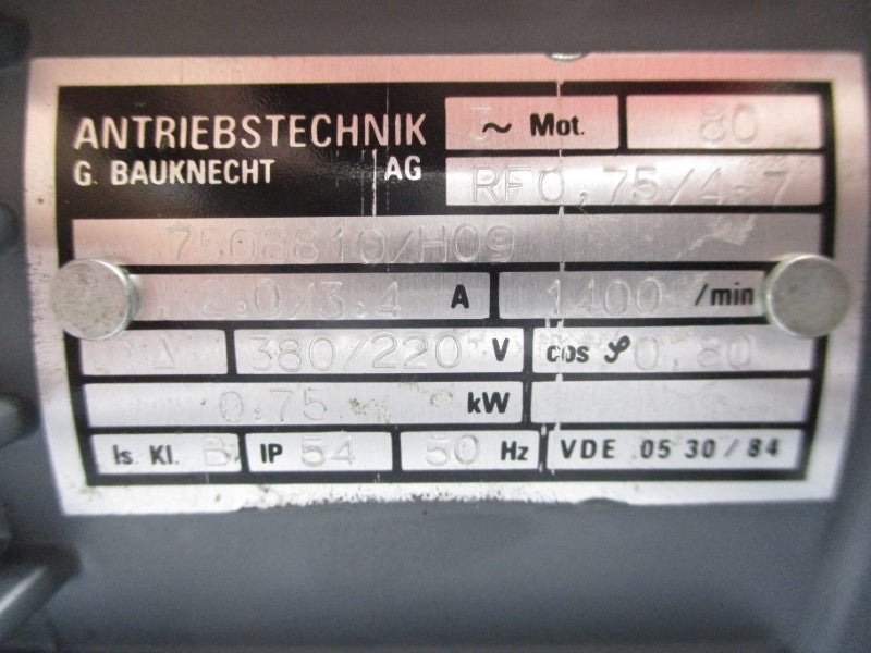 ANTRIEBSTECHNIK RFO.75/4-7 380/220V 2.0/3.4A UNMP
