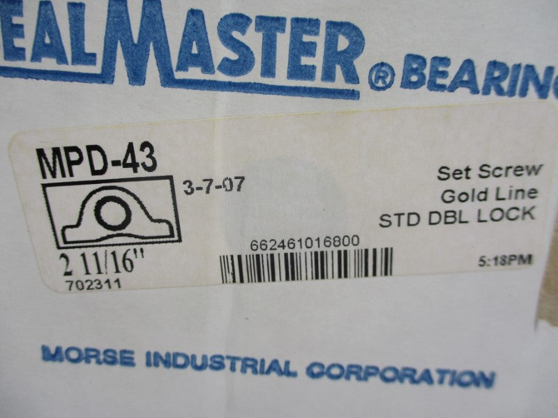 SEALMASTER MPD-43 2-11/16" NSMP