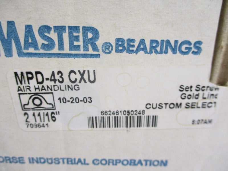 SEALMASTER MPD-43CXU 2-11/16" NSMP