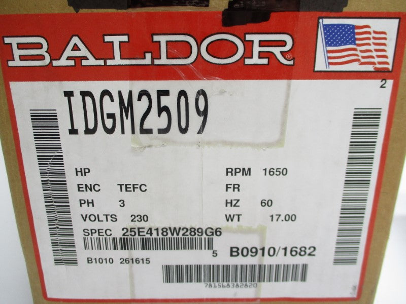 BALDOR IDGM2509 230V 1.5A NSMP