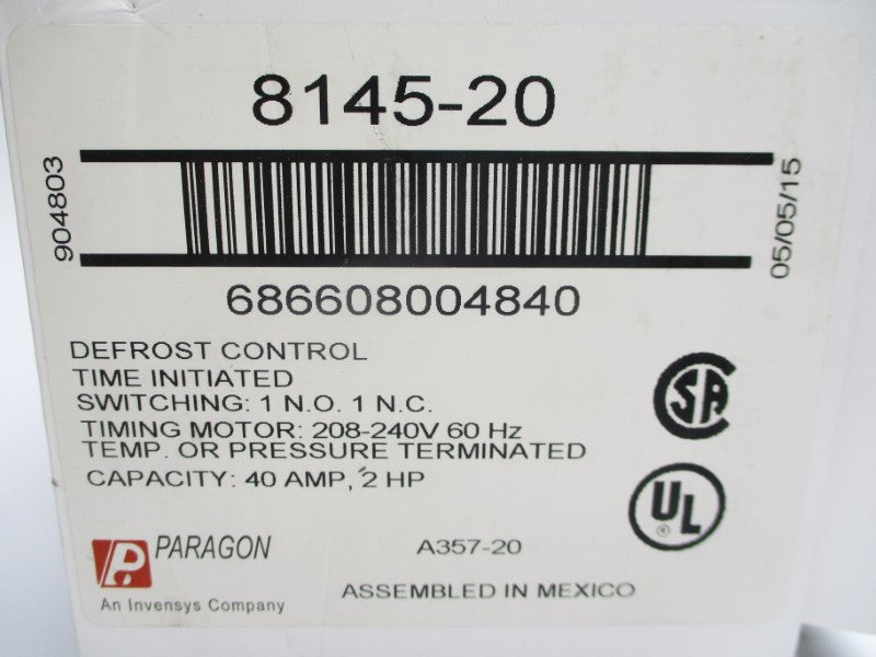 PARAGON 8145-20 208-240VAC 40A NSMP