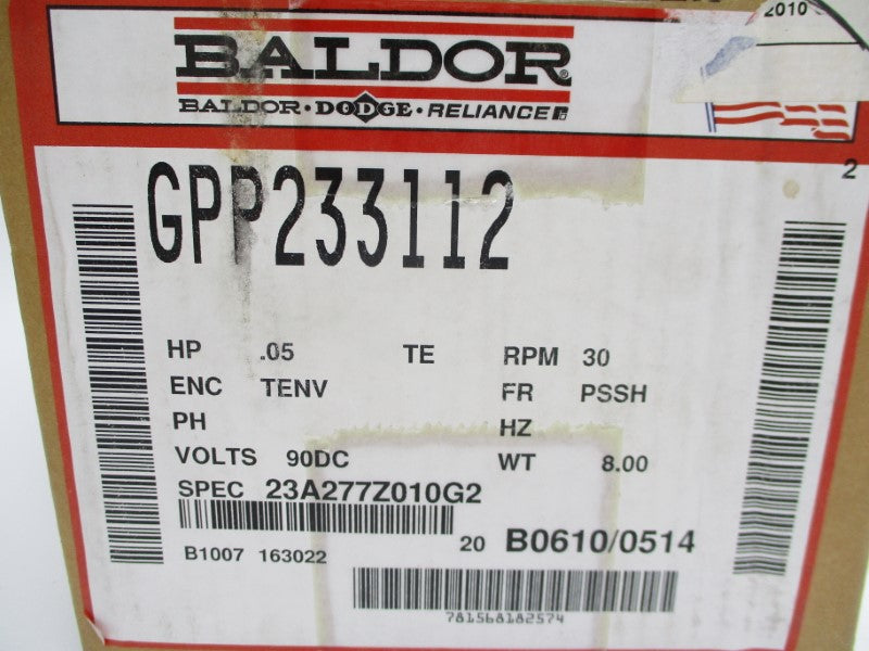 BALDOR GPP233112 90VDC 0.7A NSMP