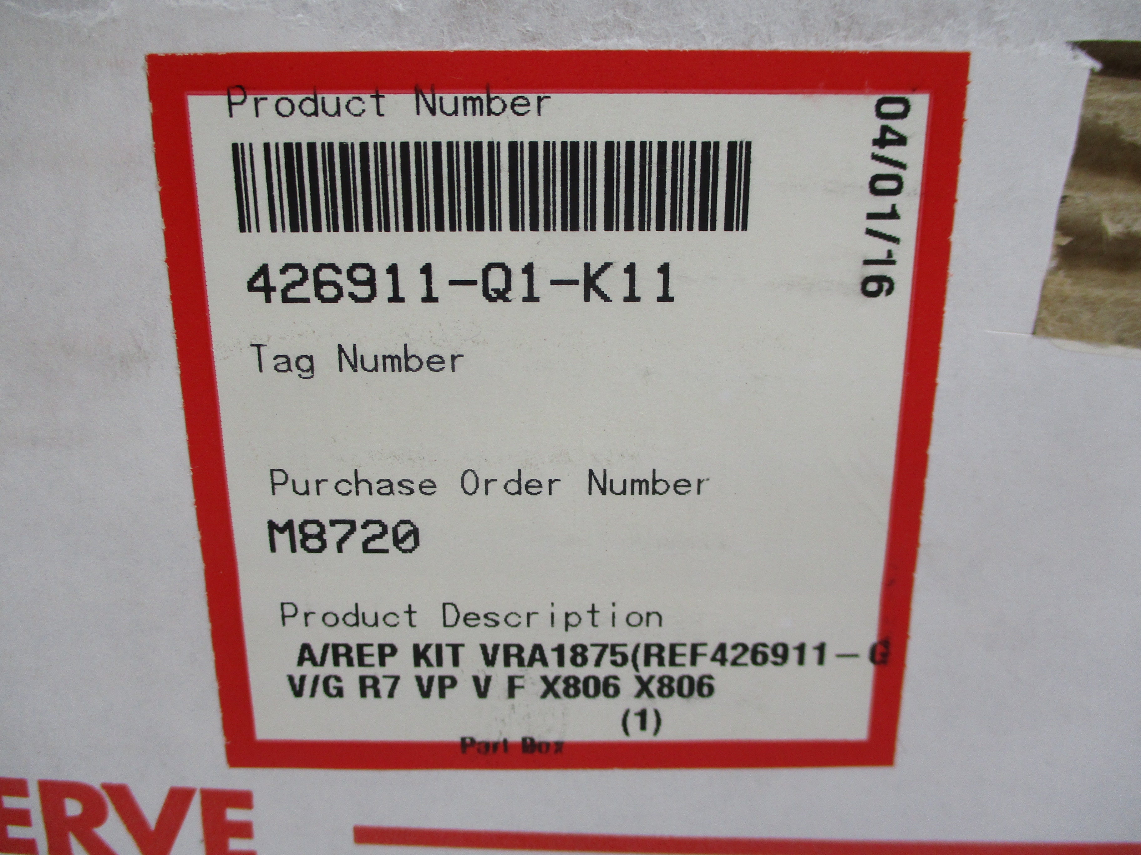 FLOWSERVE 426911-Q1-K11 VRA1875 NSMP