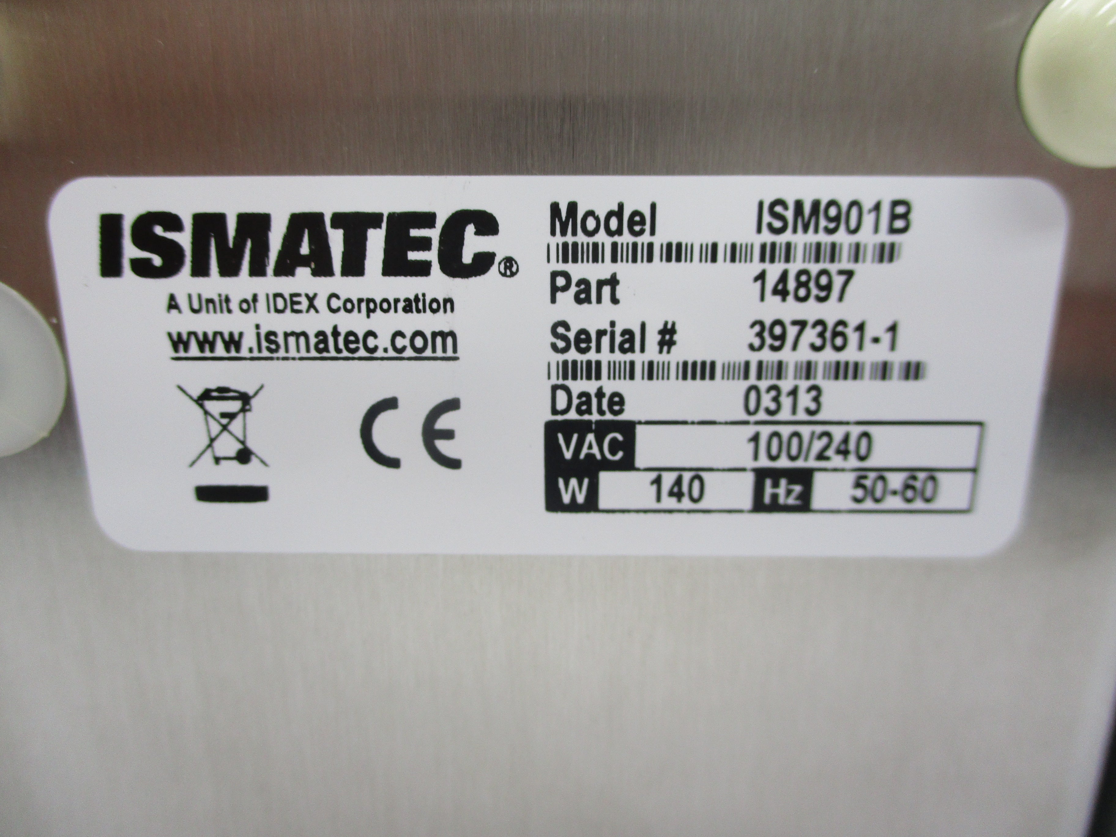 ISMATEC ISM901B 100/240VAC NSMP