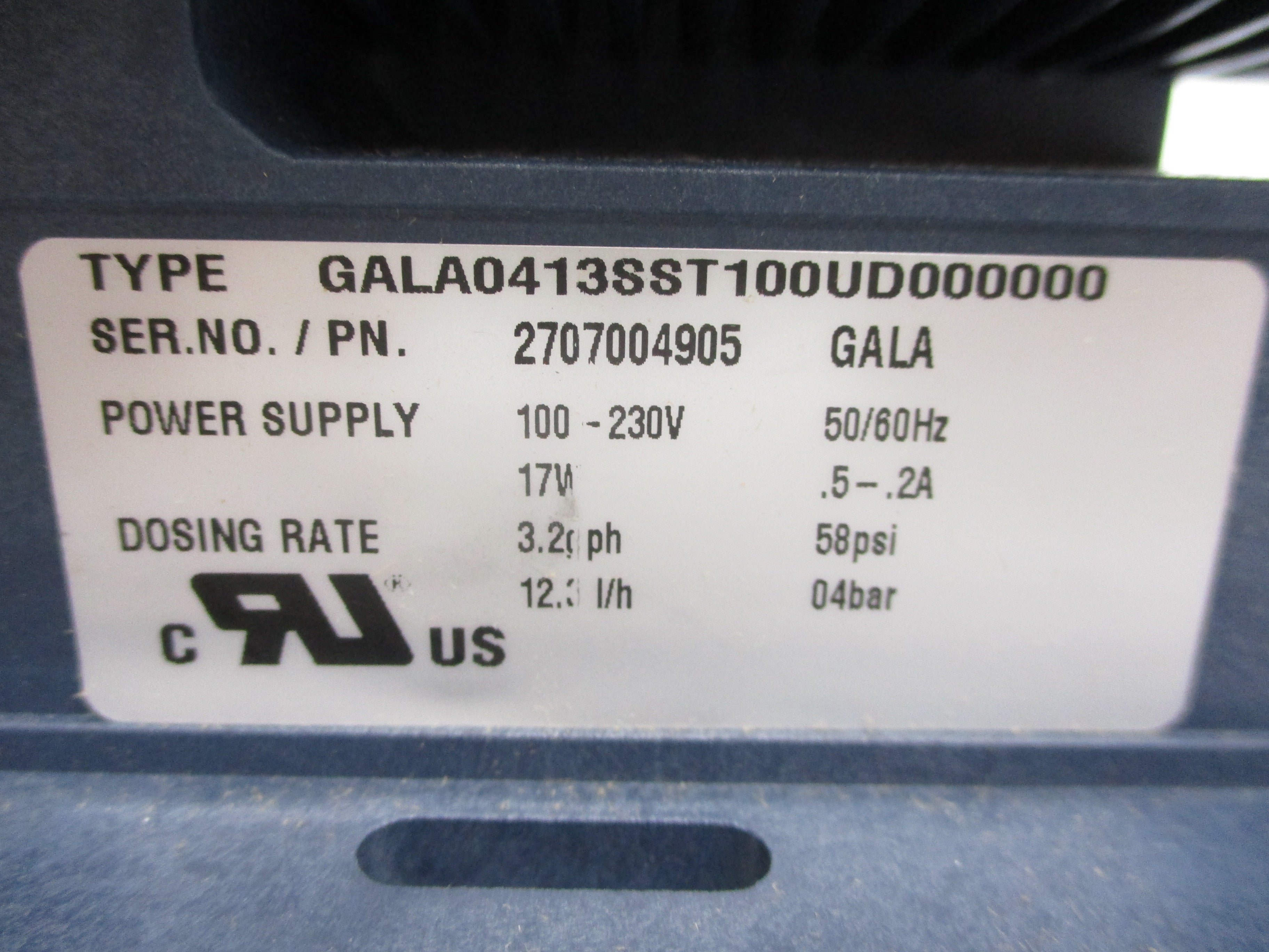 PROMINENT GALA0413SST100UD000000 100-230V 58PSI NSMP