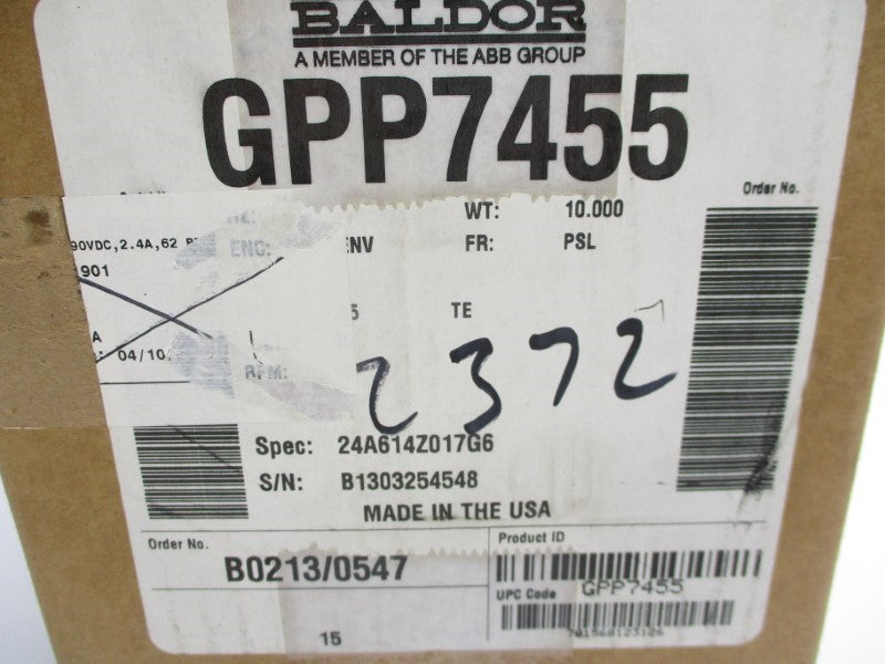 BALDOR GPP7455 90V 2.5A NSMP