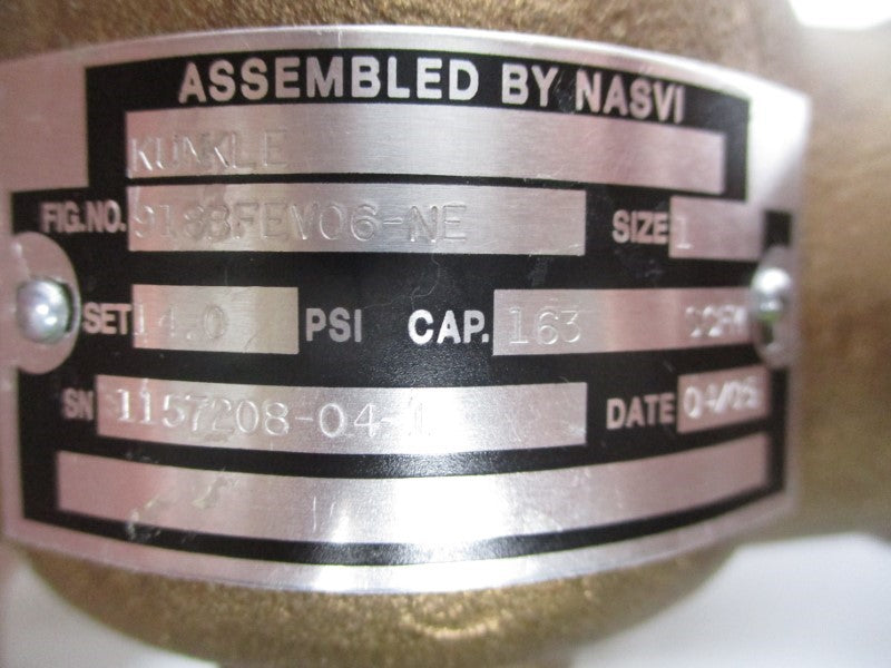 KUNKLE 918BFEV06-NE 14PSI 1" UNMP