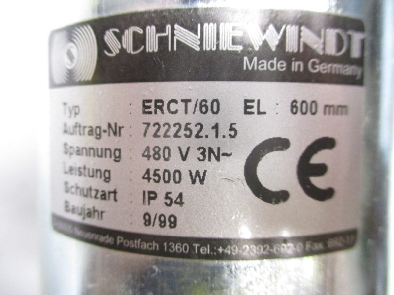SCHNIEWINDT ERCT/60 722252.1.5 480V 22" NSNP