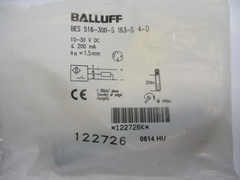 BALLUFF BES516-300-S163-S4-D 122726 10-30VDC NSMP