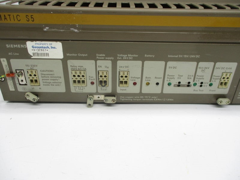 SIEMENS 6ES5135-3KA13 24VDC 3A (AS IS) UNMP