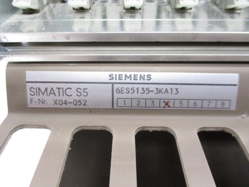 SIEMENS 6ES5135-3KA13 24VDC 3A (AS IS) UNMP