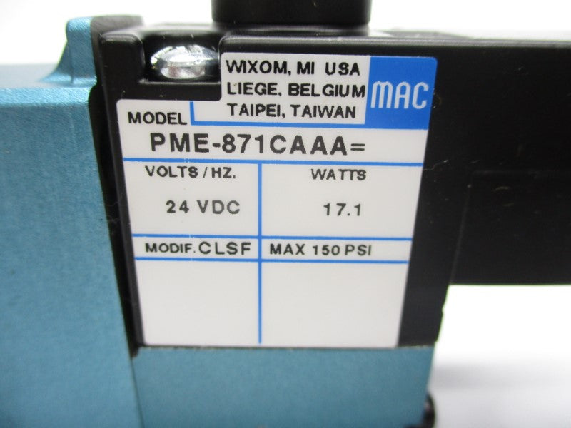 MAC 811C-PM-871CA-152 24VDC 20-150PSI NSMP