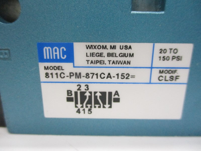 MAC 811C-PM-871CA-152 24VDC 20-150PSI NSMP