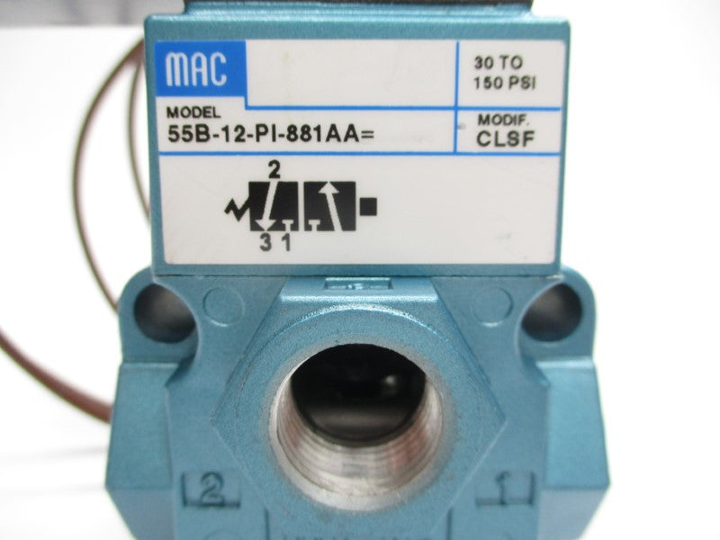 MAC 55B-12-PI-881AA 12VDC 30-150PSI NSNP