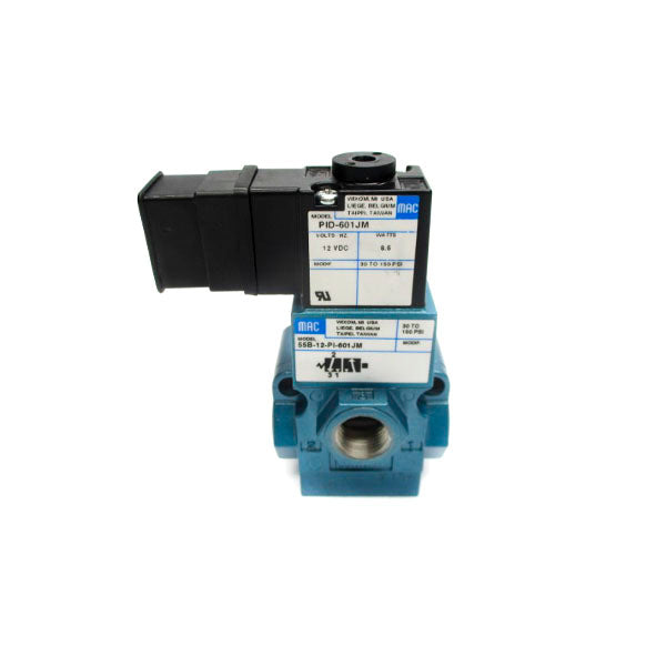MAC 55B-12-PI-601JM 12VDC 30-150PSI 5/8" NSNP