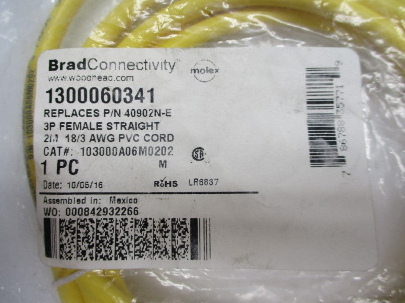 DANIEL WOODHEAD 1300060341 103000A06M0202 300V 10A NSMP