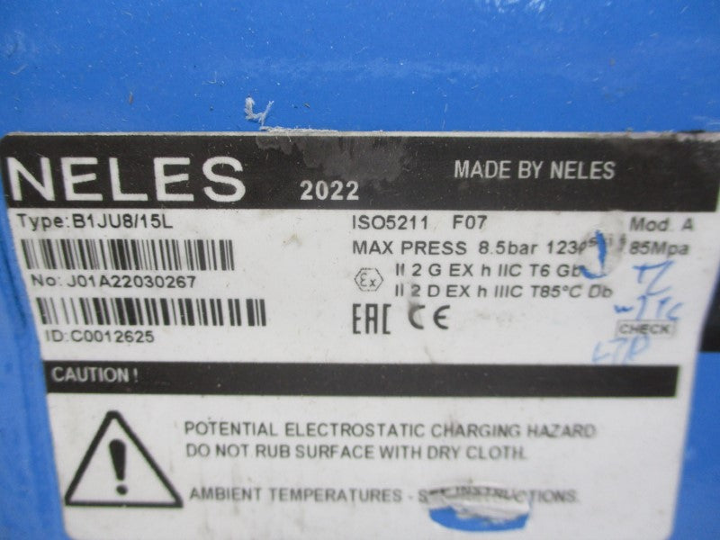 NELES B1JU8/15L 123PSI NSNP