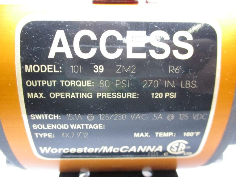 WORCESTER MCCANNA 10I39ZM2R6 125/250VAC 15.1A 80PSI 7/8" NSNP