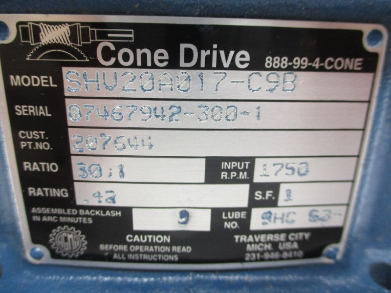 CONE DRIVE SHV20A017-C9B NSNP