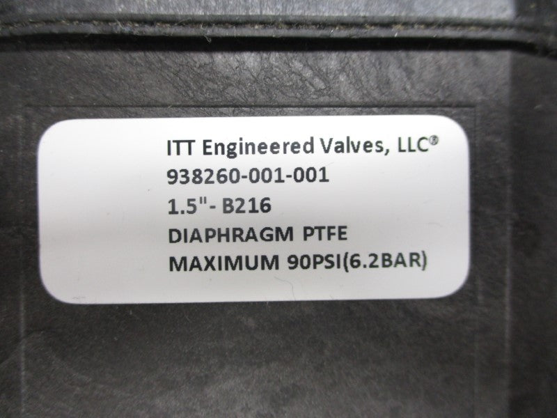 ITT 938260-001-001 73N-B 90PSI 1-3/8" NSNP