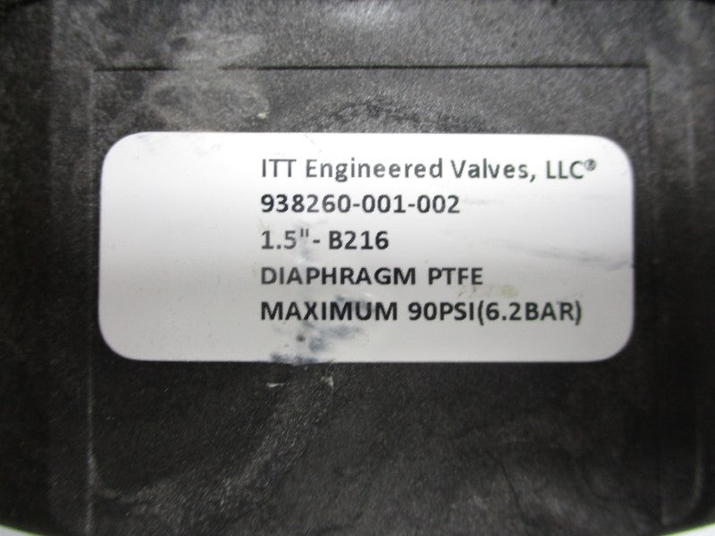 ITT 938260-001-002 73N-B 90PSI 1-3/8" (AS IS) NSNP