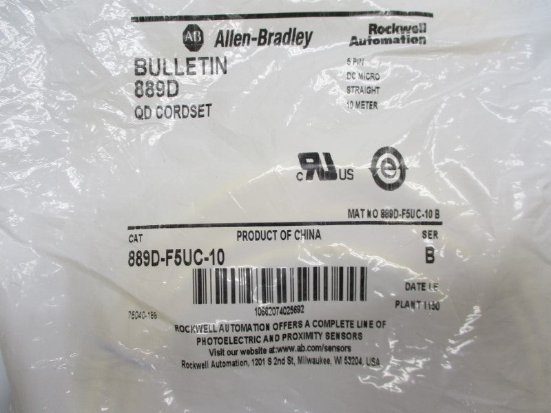 ALLEN BRADLEY 889D-F5UC-10 SER. B 250V 4A NSMP