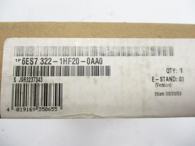 SIEMENS 6ES7322-1HF20-0AA0 230VAC 5A NSFS