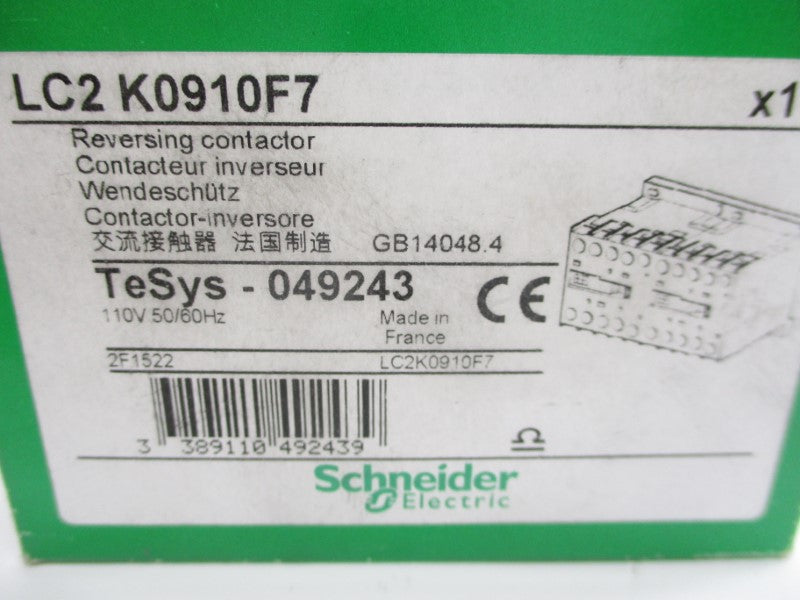 SCHNEIDER ELECTRIC LC2K0910F7 110V 20A NSMP