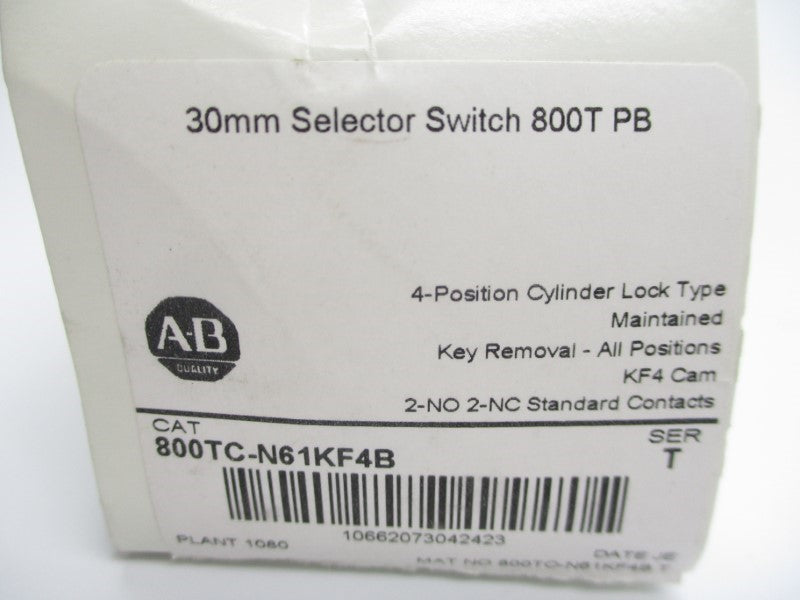 ALLEN BRADLEY 800TC-N61KF4B SER. T (WH) NSMP